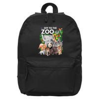Zoo Animals Safari Party A Day At The Zoo Safari Zoo Animal 16 in Basic Backpack