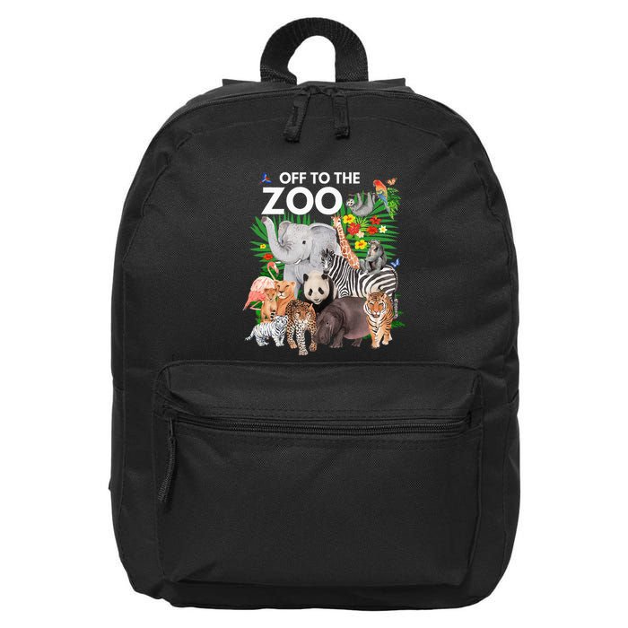 Zoo Animals Safari Party A Day At The Zoo Safari Zoo Animal 16 in Basic Backpack