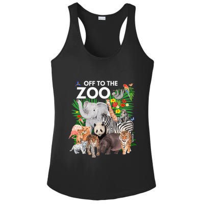 Zoo Animals Safari Party A Day At The Zoo Safari Zoo Animal Ladies PosiCharge Competitor Racerback Tank