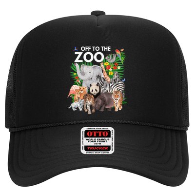 Zoo Animals Safari Party A Day At The Zoo Safari Zoo Animal Trucker Hat