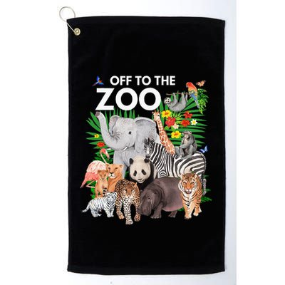 Zoo Animals Safari Party A Day At The Zoo Safari Zoo Animal Golf Towel
