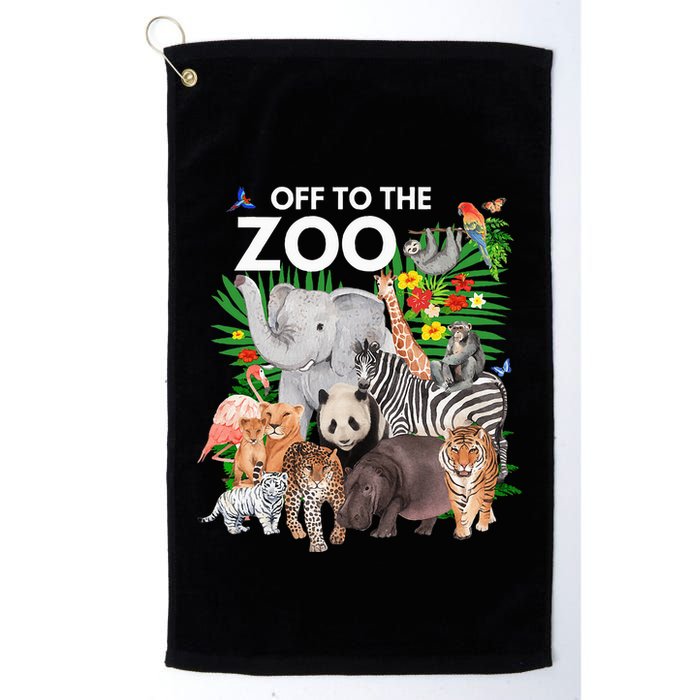 Zoo Animals Safari Party A Day At The Zoo Safari Zoo Animal Golf Towel