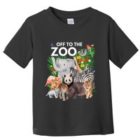 Zoo Animals Safari Party A Day At The Zoo Safari Zoo Animal Toddler T-Shirt