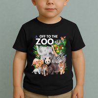 Zoo Animals Safari Party A Day At The Zoo Safari Zoo Animal Toddler T-Shirt