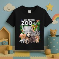 Zoo Animals Safari Party A Day At The Zoo Safari Zoo Animal Toddler T-Shirt