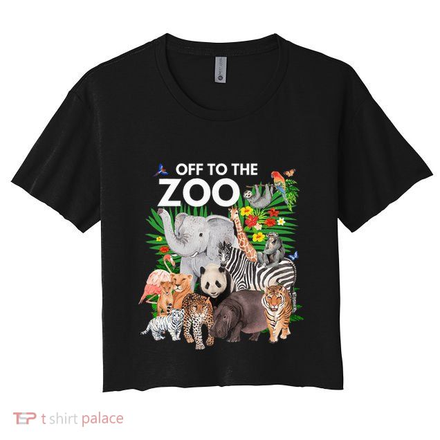 Zoo Animals Safari Party A Day At The Zoo Safari Zoo Animal Crop Top
