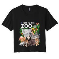 Zoo Animals Safari Party A Day At The Zoo Safari Zoo Animal Crop Top