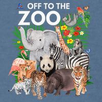 Zoo Animals Safari Party A Day At The Zoo Safari Zoo Animal Garment-Dyed Sweatshirt