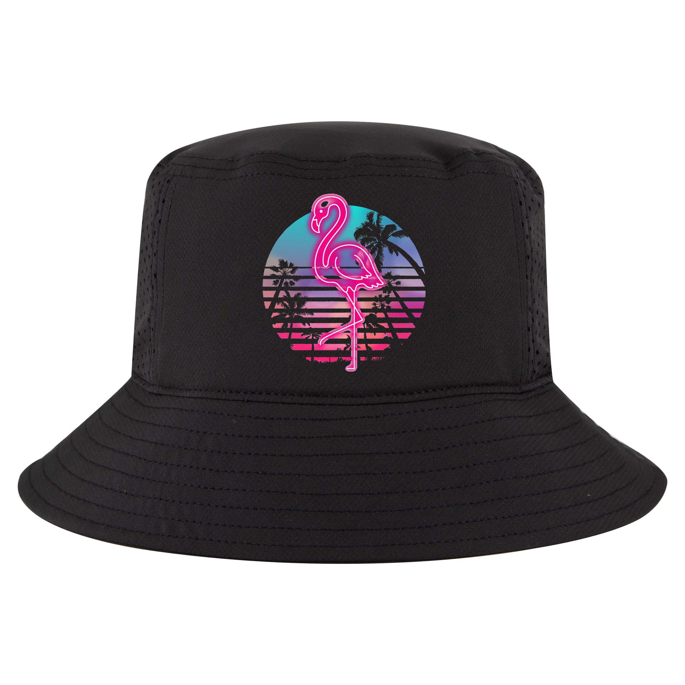 Zoo Animal Tropic Summer Sunrise Gift Flamingo Cool Comfort Performance Bucket Hat