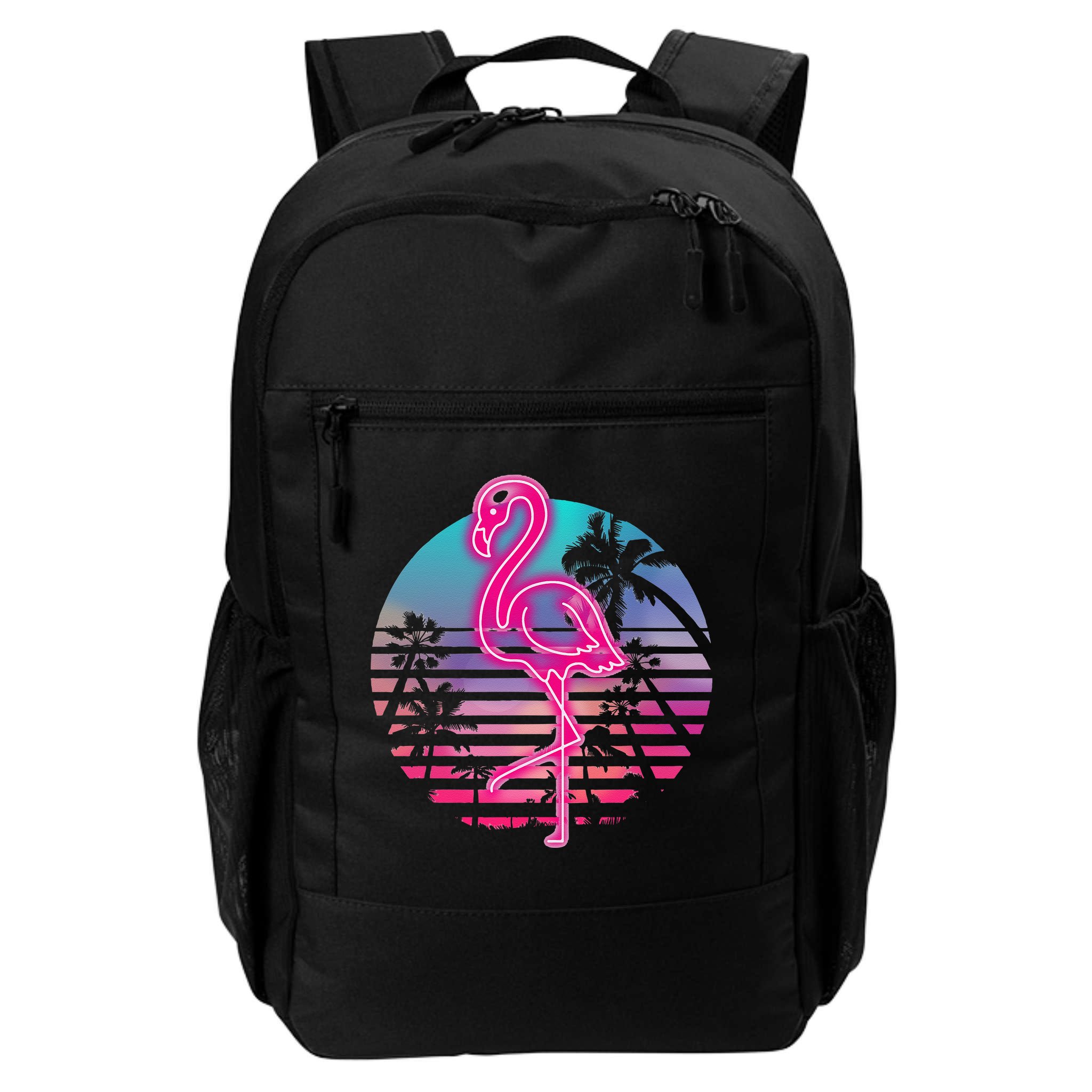 Zoo Animal Tropic Summer Sunrise Gift Flamingo Backpack