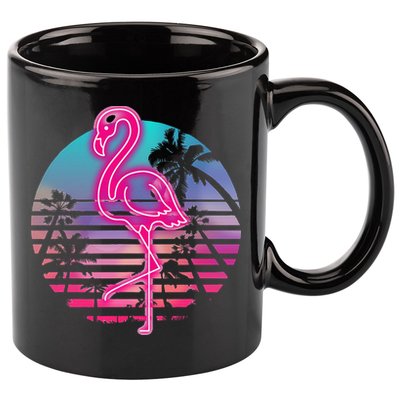 Zoo Animal Tropic Summer Sunrise Gift Flamingo 11oz C Handle Ceramic Mug