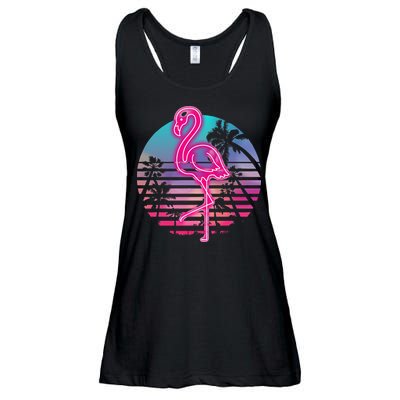Zoo Animal Tropic Summer Sunrise Gift Flamingo Ladies Essential Flowy Tank