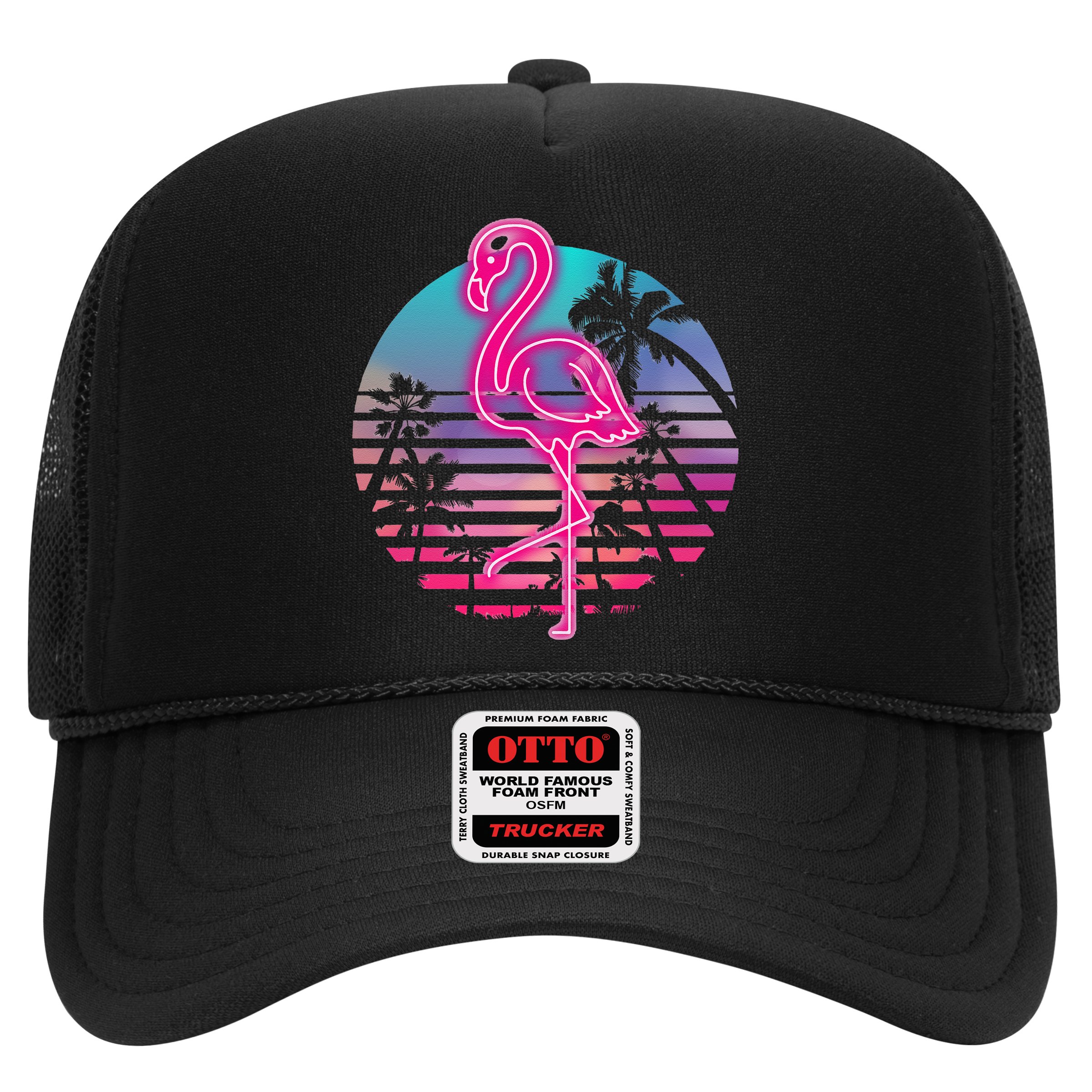 Zoo Animal Tropic Summer Sunrise Gift Flamingo Hat