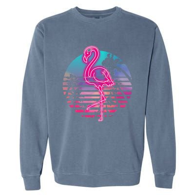 Zoo Animal Tropic Summer Sunrise Gift Flamingo Garment-Dyed Sweatshirt