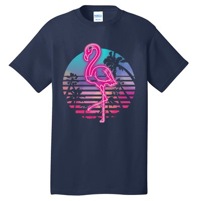 Zoo Animal Tropic Summer Sunrise Gift Flamingo Tall T-Shirt