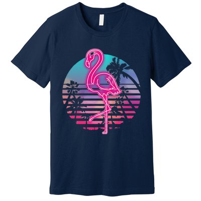 Zoo Animal Tropic Summer Sunrise Gift Flamingo Premium T-Shirt