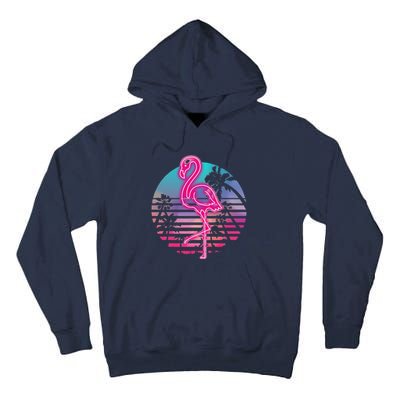 Zoo Animal Tropic Summer Sunrise Gift Flamingo Tall Hoodie