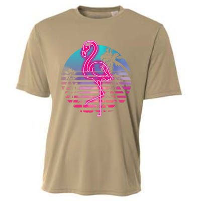 Zoo Animal Tropic Summer Sunrise Gift Flamingo Cooling Performance Crew T-Shirt