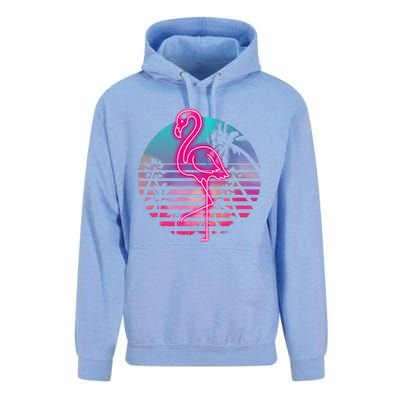 Zoo Animal Tropic Summer Sunrise Gift Flamingo Unisex Surf Hoodie