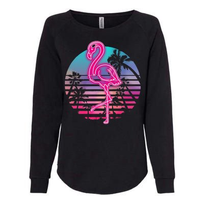 Zoo Animal Tropic Summer Sunrise Gift Flamingo Womens California Wash Sweatshirt