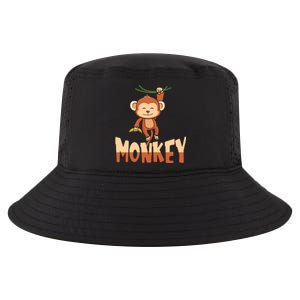 Zoo Animal Toddlers Gift Cute Monkey Cool Comfort Performance Bucket Hat