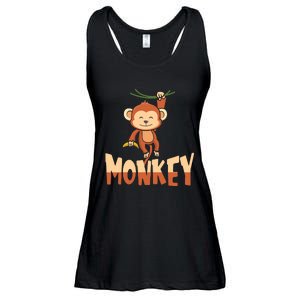 Zoo Animal Toddlers Gift Cute Monkey Ladies Essential Flowy Tank