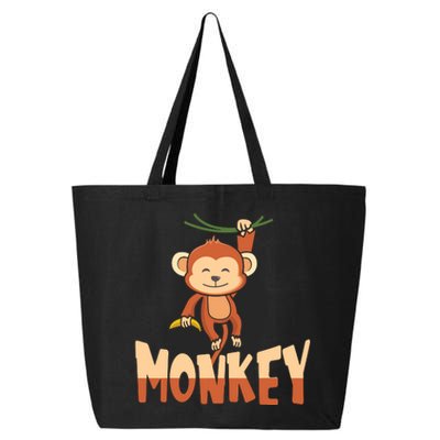 Zoo Animal Toddlers Gift Cute Monkey 25L Jumbo Tote