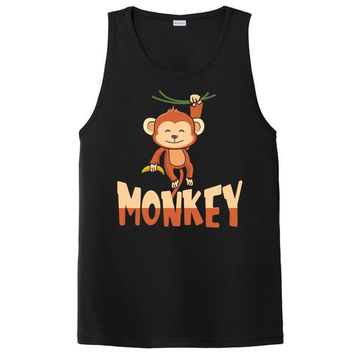 Zoo Animal Toddlers Gift Cute Monkey PosiCharge Competitor Tank