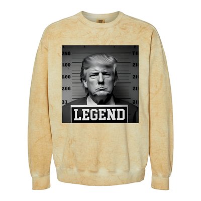 Zeek Arkham Trump Mugshot Legend Colorblast Crewneck Sweatshirt