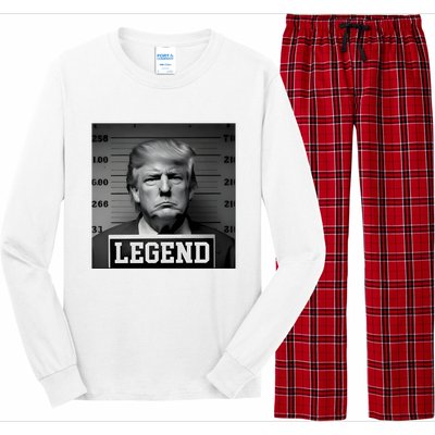 Zeek Arkham Trump Mugshot Legend Long Sleeve Pajama Set