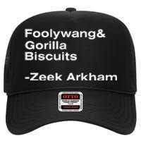 Zeek Arkham Wearing Foolywang Gorilla Biscuits High Crown Mesh Back Trucker Hat