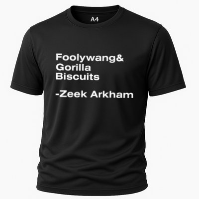 Zeek Arkham Wearing Foolywang Gorilla Biscuits Performance Shirt