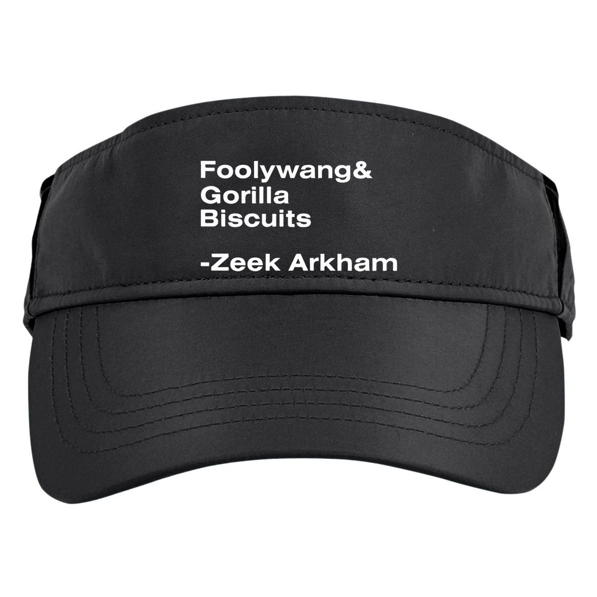 Zeek Arkham Wearing Foolywang Gorilla Biscuits Adult Drive Performance Visor