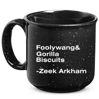 Zeek Arkham Wearing Foolywang Gorilla Biscuits 15oz Campfire Ceramic Mug