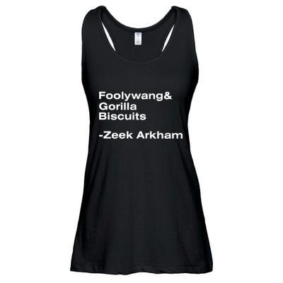 Zeek Arkham Wearing Foolywang Gorilla Biscuits Ladies Essential Flowy Tank