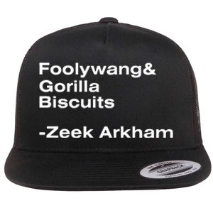 Zeek Arkham Wearing Foolywang Gorilla Biscuits Flat Bill Trucker Hat