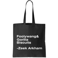 Zeek Arkham Wearing Foolywang Gorilla Biscuits Bag