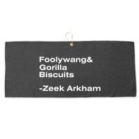 Zeek Arkham Wearing Foolywang Gorilla Biscuits Large Microfiber Waffle Golf Towel