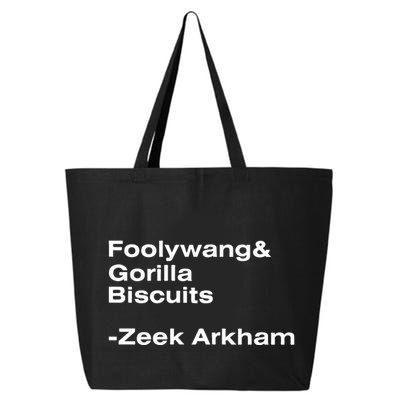 Zeek Arkham Wearing Foolywang Gorilla Biscuits 25L Jumbo Tote