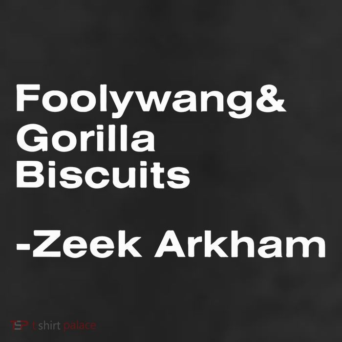 Zeek Arkham Wearing Foolywang Gorilla Biscuits 25L Jumbo Tote