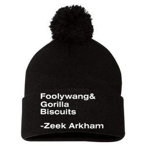 Zeek Arkham Wearing Foolywang Gorilla Biscuits Pom Pom 12in Knit Beanie