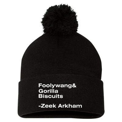 Zeek Arkham Wearing Foolywang Gorilla Biscuits Pom Pom 12in Knit Beanie