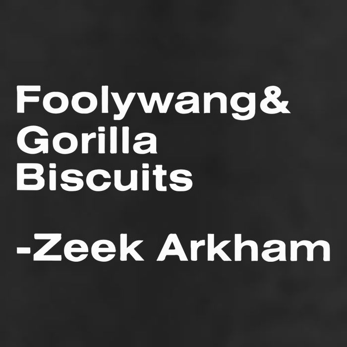 Zeek Arkham Wearing Foolywang Gorilla Biscuits Golf Towel