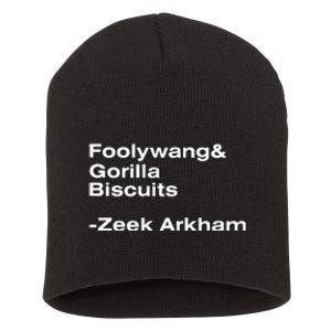 Zeek Arkham Wearing Foolywang Gorilla Biscuits Short Acrylic Beanie