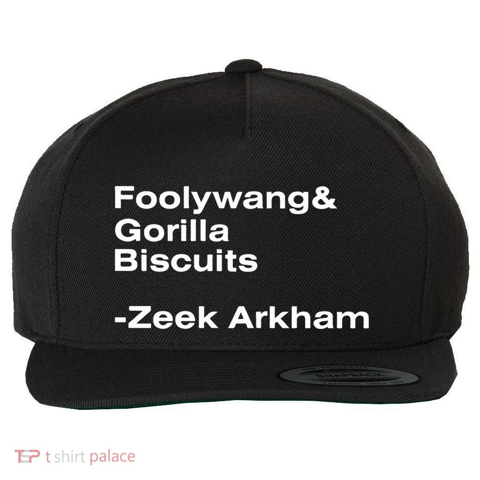 Zeek Arkham Wearing Foolywang Gorilla Biscuits Wool Snapback Cap