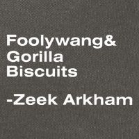 Zeek Arkham Wearing Foolywang Gorilla Biscuits Cotton Canvas Backpack