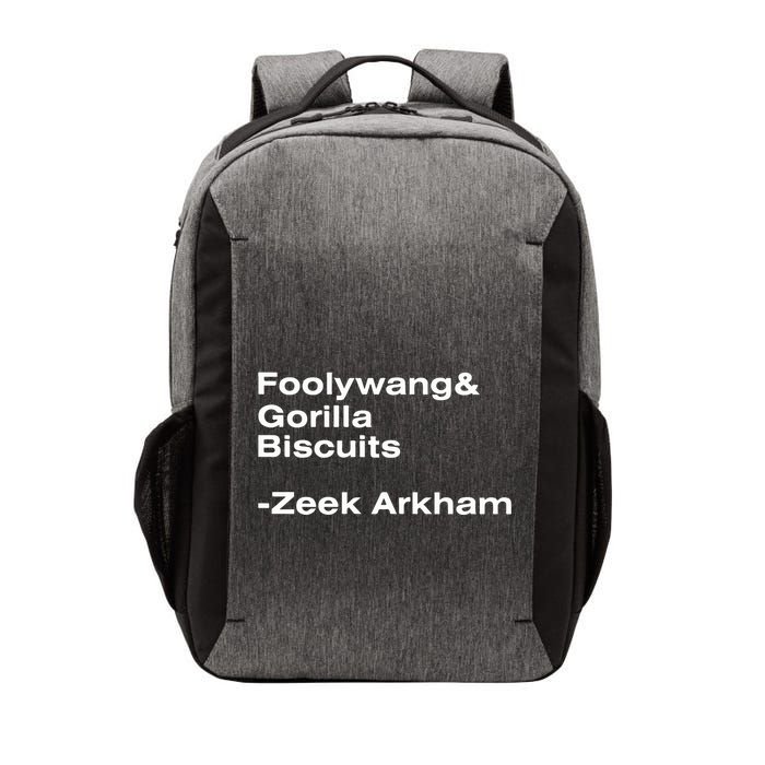 Zeek Arkham Wearing Foolywang Gorilla Biscuits Vector Backpack