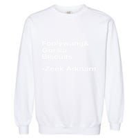 Zeek Arkham Wearing Foolywang Gorilla Biscuits Garment-Dyed Sweatshirt