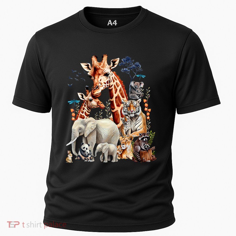 Zoo Animals Wildlife Birthday Party Animal Safari Jungle Performance Shirt