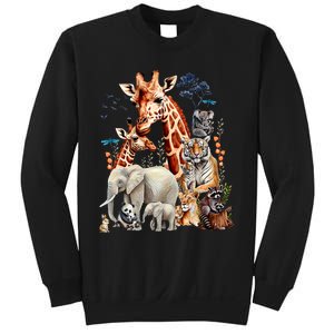 Zoo Animals Wildlife Birthday Party Animal Safari Jungle Sweatshirt